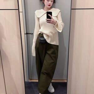 Olive Green Women's Pants